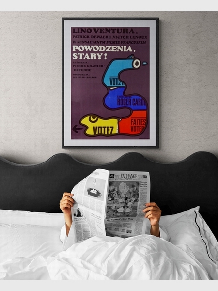 plakat: Powodzenia stary, autor Jan Młodożeniec
