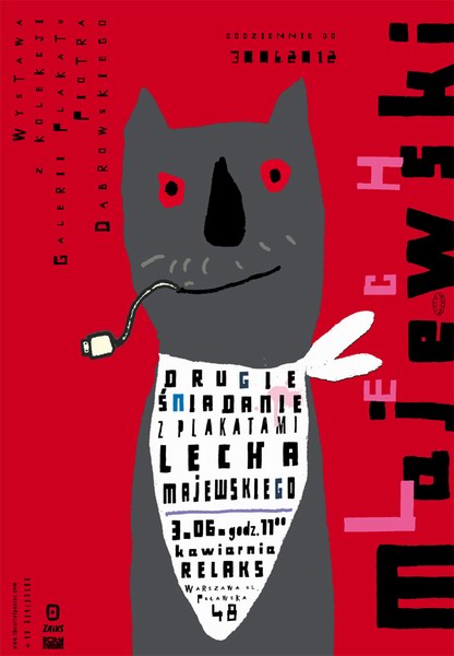 Drugie Sniadanie z plakatami Lecha Majewskiego, Brunch with Lech Majewski's posters, Majewski Lech