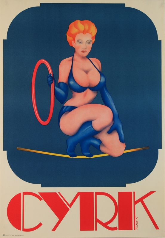 Cyrk Akrobatka na linie, Circus Aerialist, Milach Zdzislaw