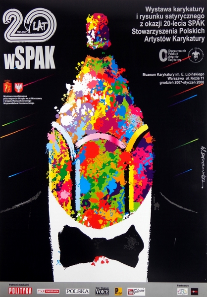 20 Lat wSPAK. Wystawa karykatury, 20 years of the Association of Polish Cartoonists, Mysyrowicz Witold
