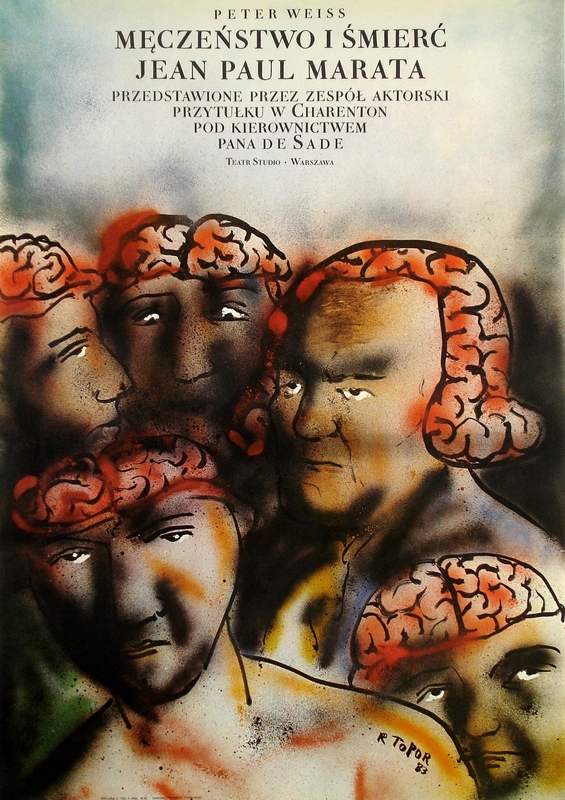 Męczeństwo i śmierć Jean Paul Marata, The Persecution and Assassination of Jean-Paul Marat, Topor Roland Męczeństwo i śmierć Jean Paul Marata, The Persecution and Assassination of Jean-Paul Marat, Topor Roland